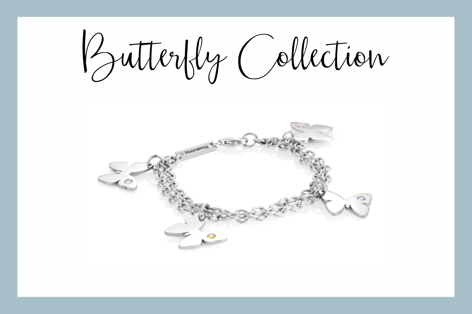 Pulsera Butterfly con mariposas colgantes