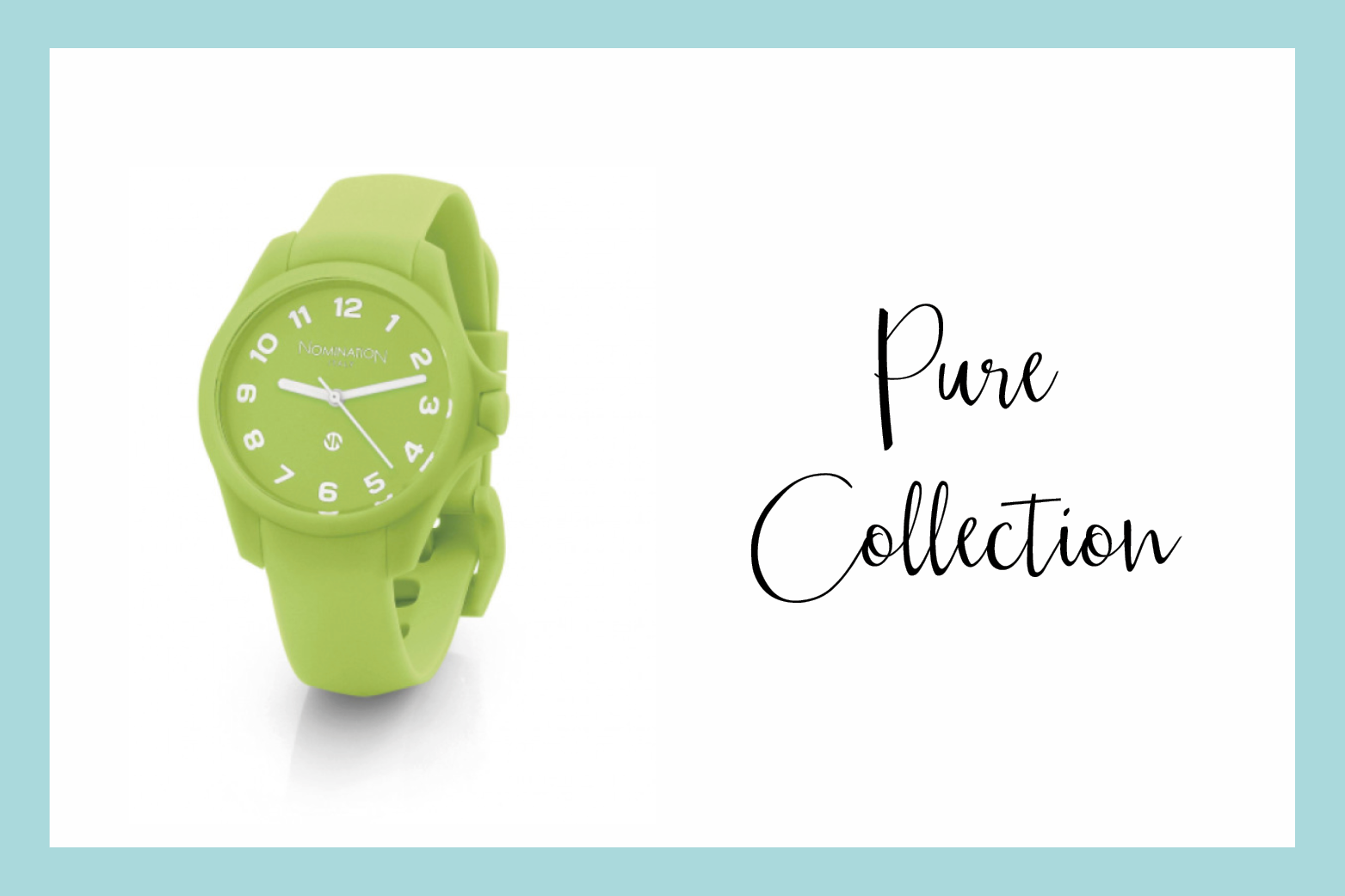 Montre Pure avec bracelet en silicone