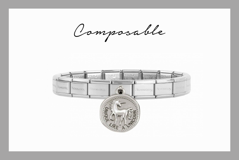 Pulsera Composable con colgante Unicornio